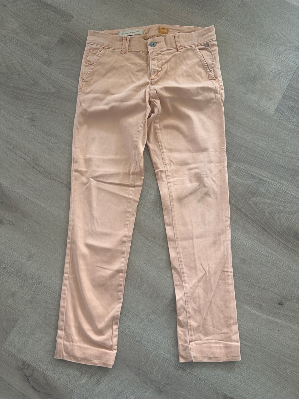 Pilot and the letterpress Blush coral pink pants size 30”